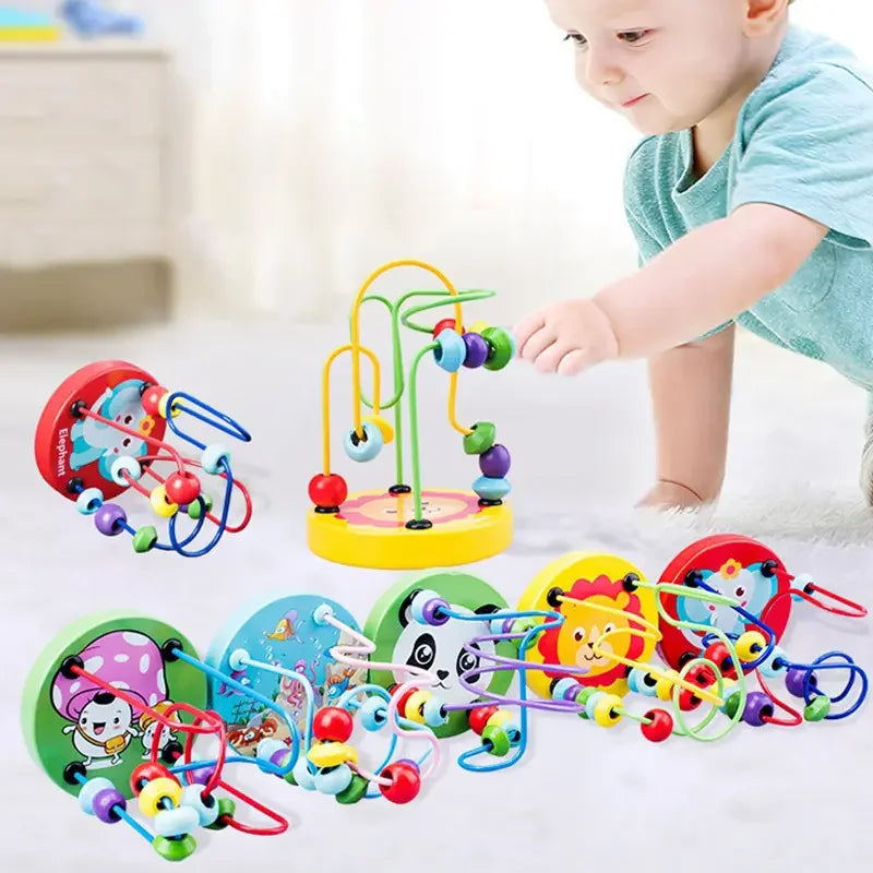 Učebné puzzle s mini drôteným valčekom