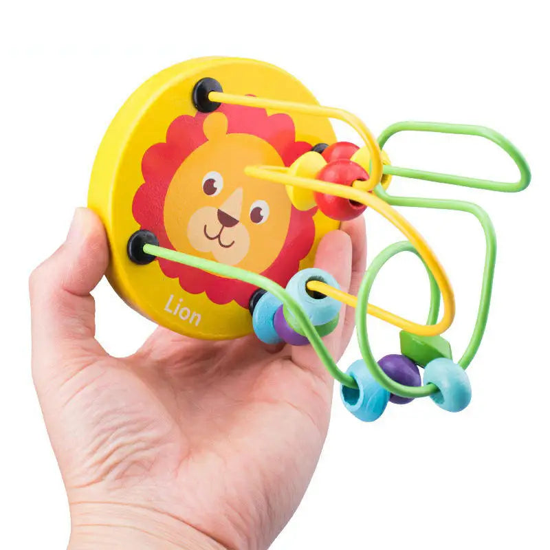 Učebné puzzle s mini drôteným valčekom