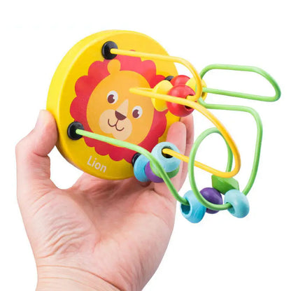 Učebné puzzle s mini drôteným valčekom